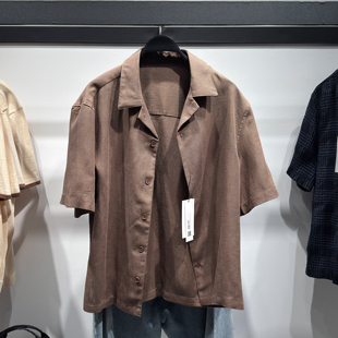 男装 新品 26夏季 737 衬衫 5070904 宽松简约欧美休闲短袖 柜399