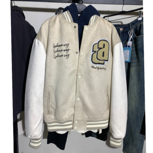 补丁饰飞行员夹克3918330 柜529 男装 春季 811男绒面春秋外套 新品