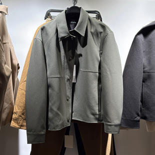 男装 500 柜549 新品 休闲外套百搭 6861390 衬衫 ZA25秋季 翻领长袖