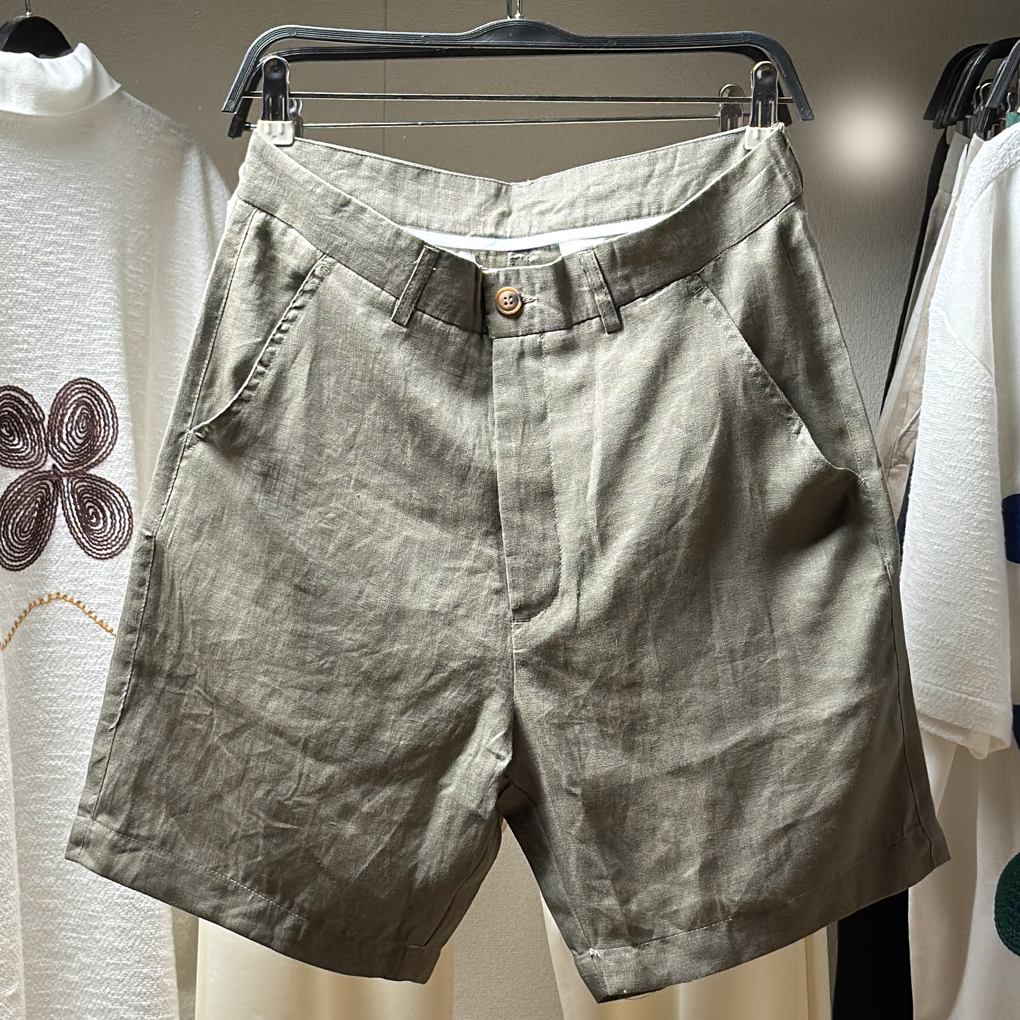 多色选宽松舒适简约亚麻休闲百搭