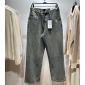 25新品 男装 多色选宽松直筒水洗美式 柜329 休闲牛仔长裤 4048400