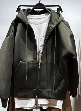 柜549！秋季新品 男装 宽松空气层重磅锁温连帽卫衣 1437380 800