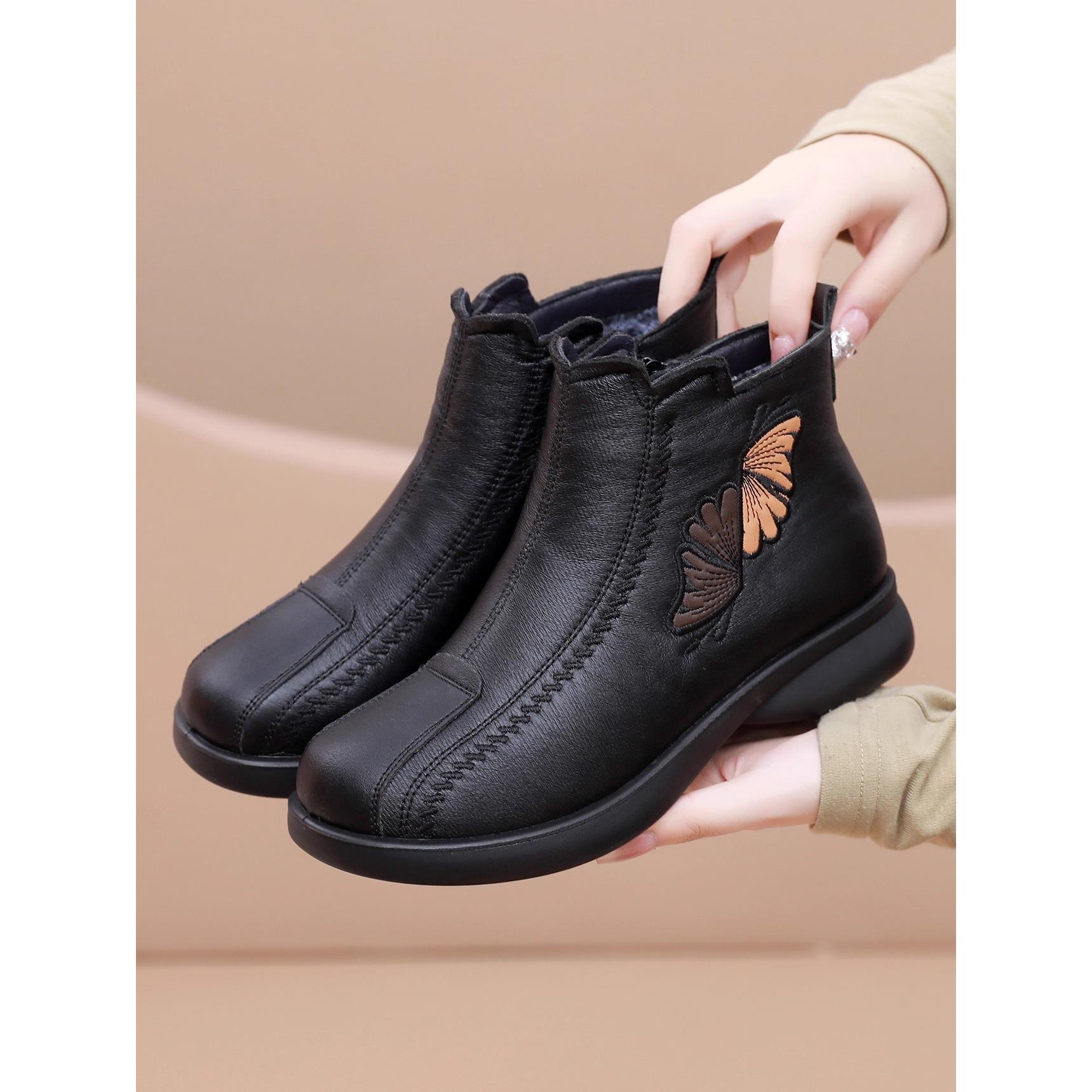 断码撤柜冬季加绒加厚保暖雪地靴