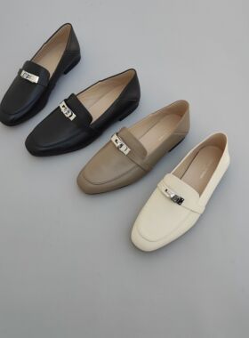 FEDERICA DI DONATO 25羊皮2穿kelly扣乐福鞋 舒适一脚蹬平底女鞋