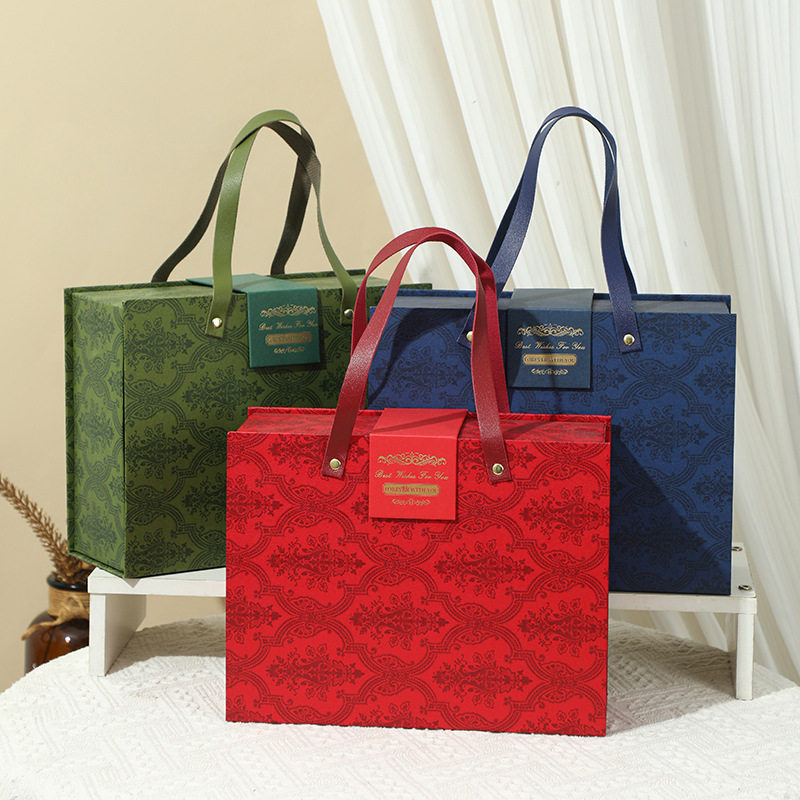 高级感ins风精美伴手礼盒 磁吸翻盖喜糖盒空盒生日礼品盒大号免折