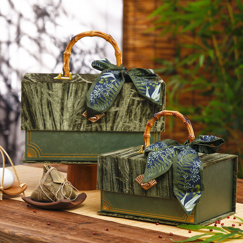 现货高级绒布轻奢伴手礼盒 婚礼喜糖盒伴娘回礼高端包装盒子空盒