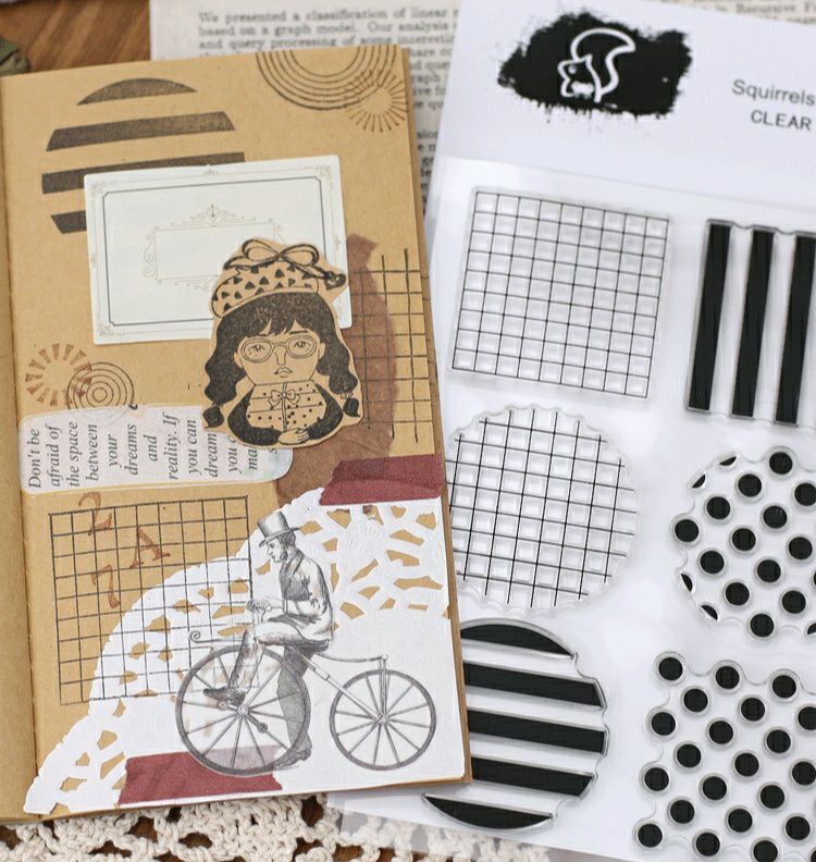 边框基础款硅胶相册贺卡透明印章