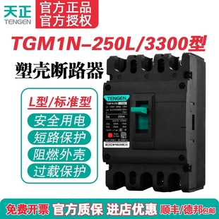250A塑壳断路器225a空开200a TENGEN天正电气 3300 250L TGM1N