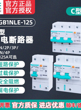 TENGEN天正TGB1NLE-125漏电保护器断路器空气开关漏保2P 3P 100A