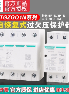 天正TGZGQ1N-80/100自恢复式过欠压保护器32/40/63A家用单相220V