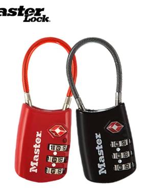 玛斯特TSA海关锁拉杆行李箱密码锁旅行背包健身房柜子锁车篮挂锁