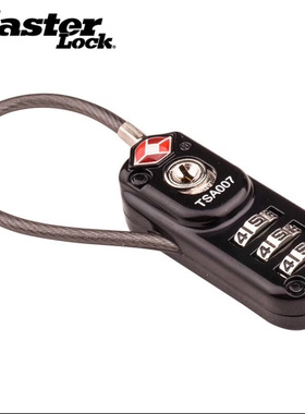 MasterLock玛斯特行李箱密码锁4674 TSA出国旅行海关锁学生背包锁