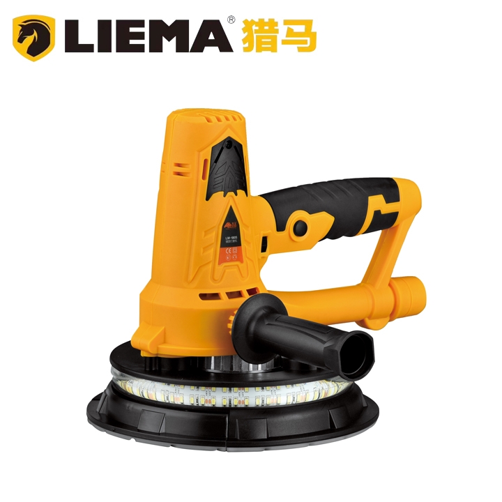 猎马180S手持打磨机墙面腻子双灯带家用220V正品