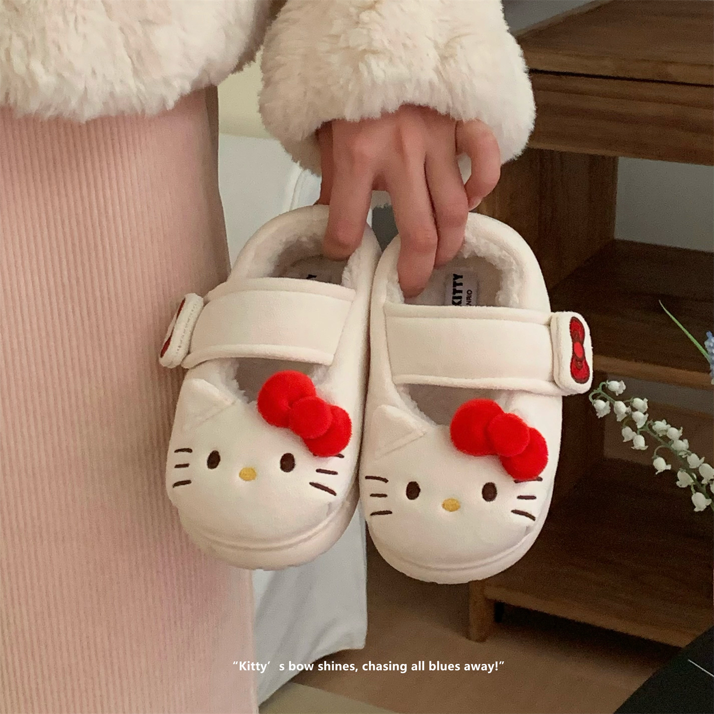 玛丽珍棉鞋亲子正版HelloKitty猫