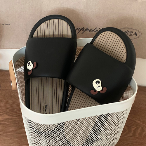 趣味狗狗防滑一字情侣休闲拖鞋