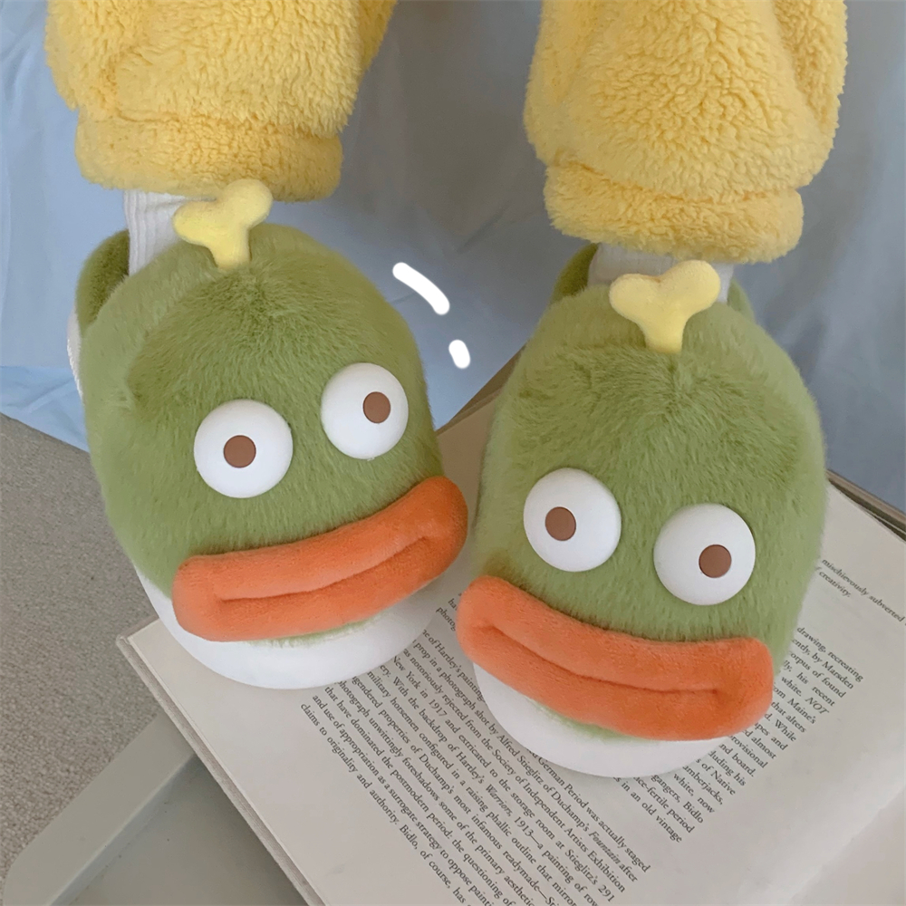 创意搞怪小丑鱼保暖舒适棉拖鞋