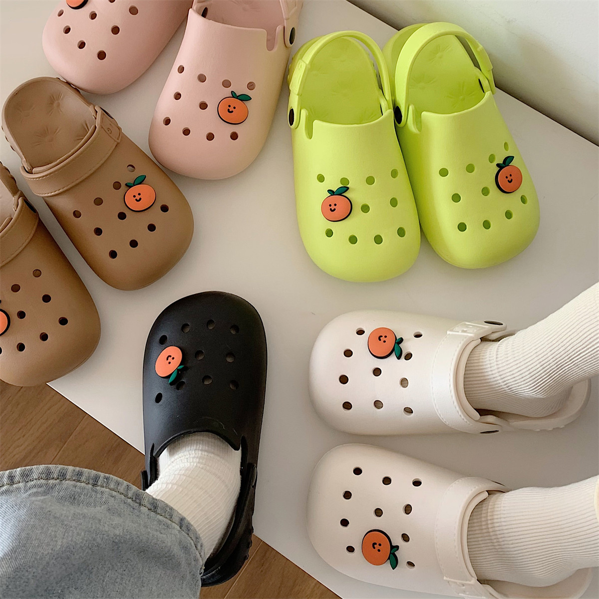 夏季学生可爱防滑eva软底洞洞鞋