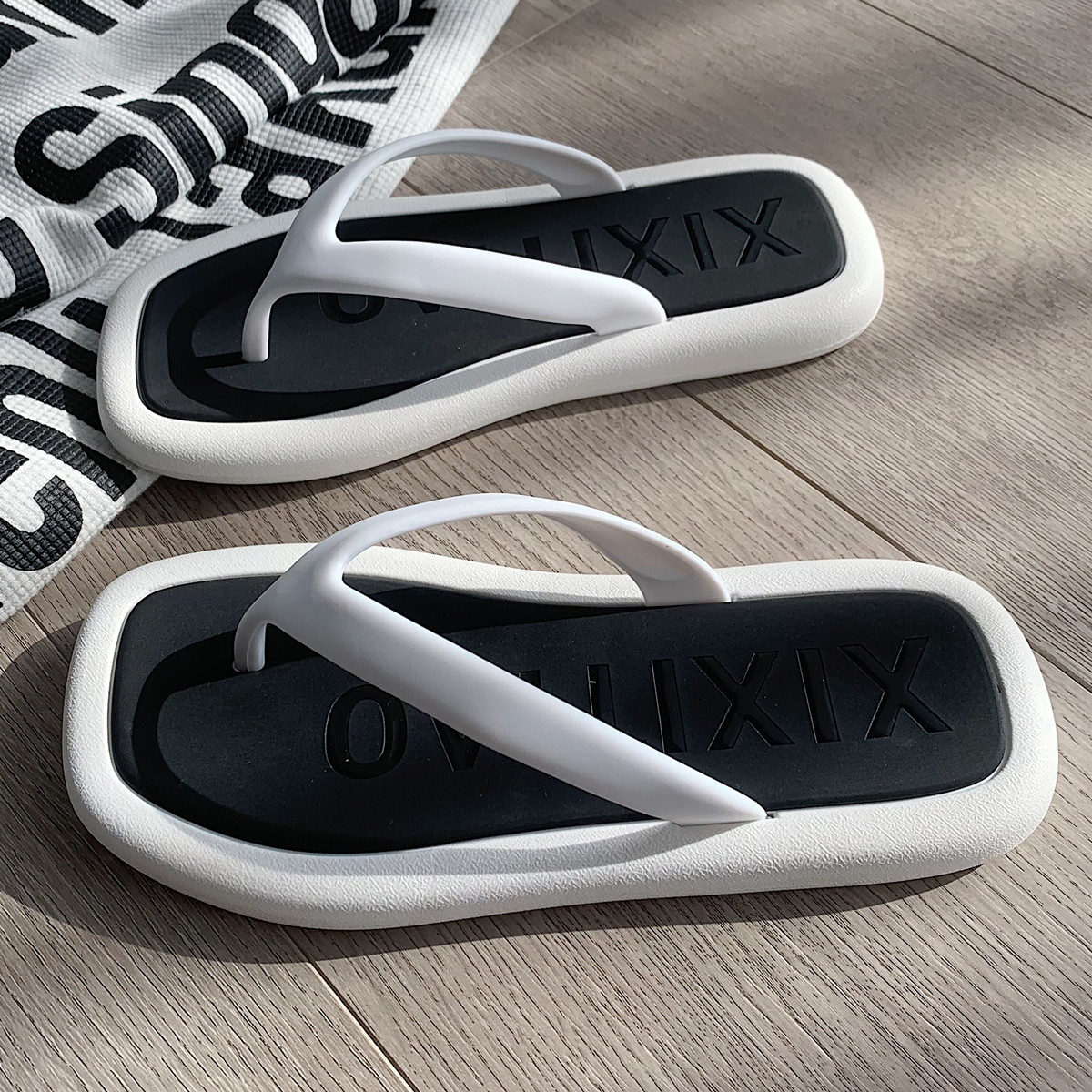 韩系ins网时尚人字拖女士休闲外穿海边度假防滑平底夹趾沙滩鞋夏,女鞋,人字拖,淘宝优惠券,粉丝福利购,淘宝优惠卷