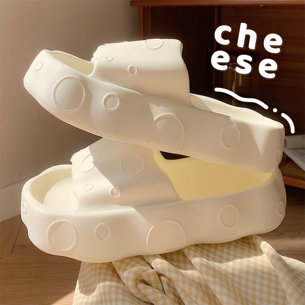 休闲居家夏季新款踩屎感增高厚底奶酪拖鞋女士室内舒适防滑凉拖鞋,女鞋,一字拖,淘宝优惠券,粉丝福利购,淘宝优惠卷