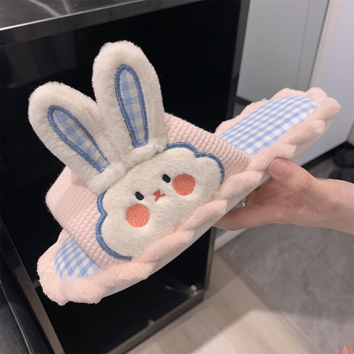 四季通用棉麻凉拖可爱甜美少女心