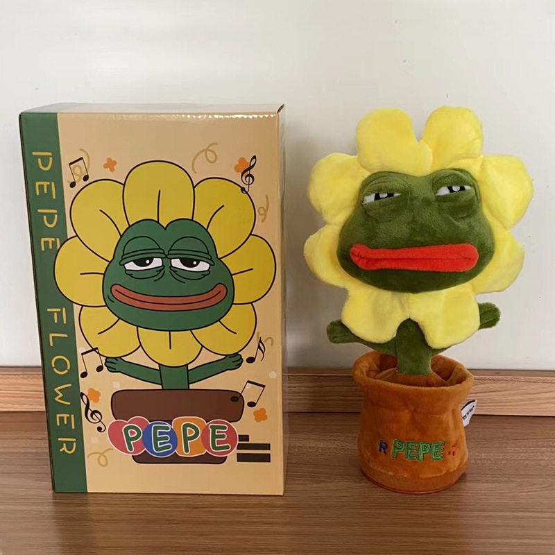 沙雕搞怪孤寡青蛙悲伤蛙会道歉的玩偶可录音唱歌毛绒玩具礼物生日