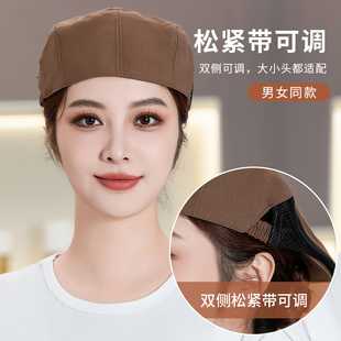 服务员前进帽子定制印logo餐厅咖啡厅蛋糕店烘焙糕点工作帽奶茶店