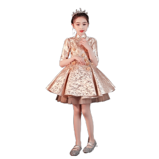 女童生日公主裙蓬蓬儿童主持人结婚花童小孩晚礼服钢琴演出服高端