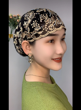 包头帽逛街优雅女春夏