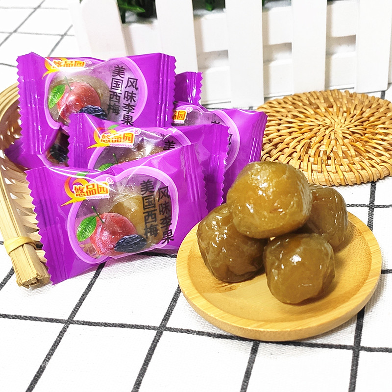 包邮悠品园美国西梅风味李果500克 特色橄榄和加应子梅子零食系列