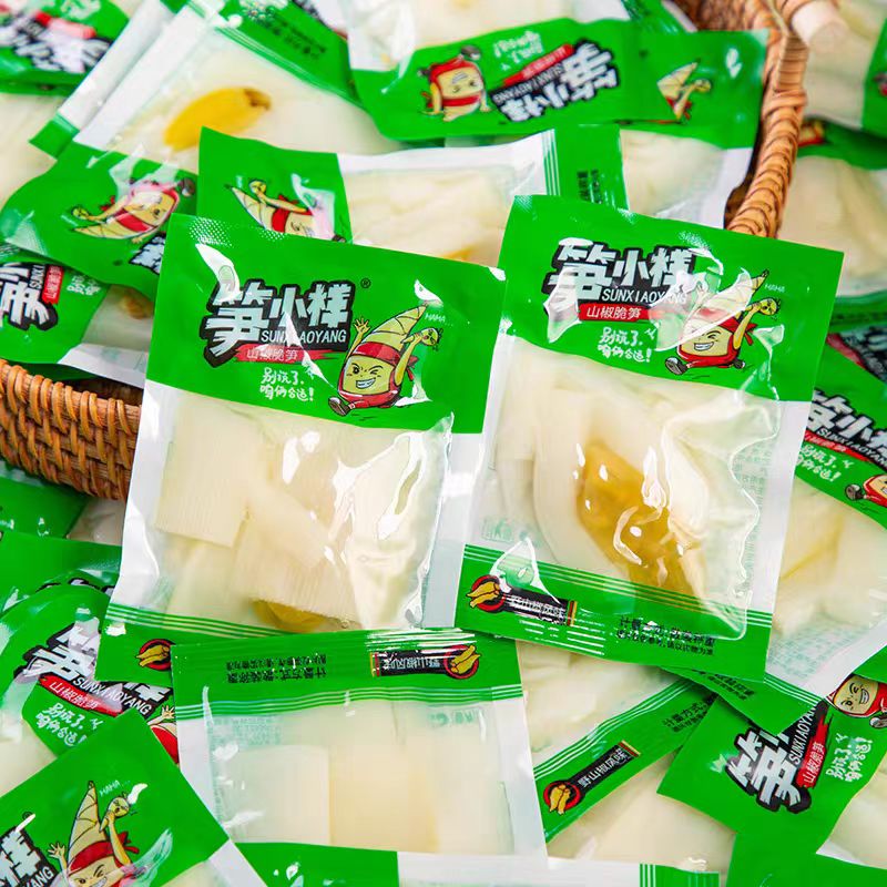 泡椒竹笋脆笋野山椒笋片开袋即食小包装笋尖酸辣解馋小零食