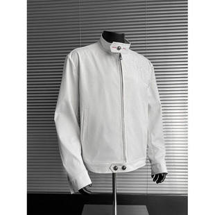 中国风刺绣夹克国潮短款垫肩荆棘外套男hiphop美式高街立领棒球服