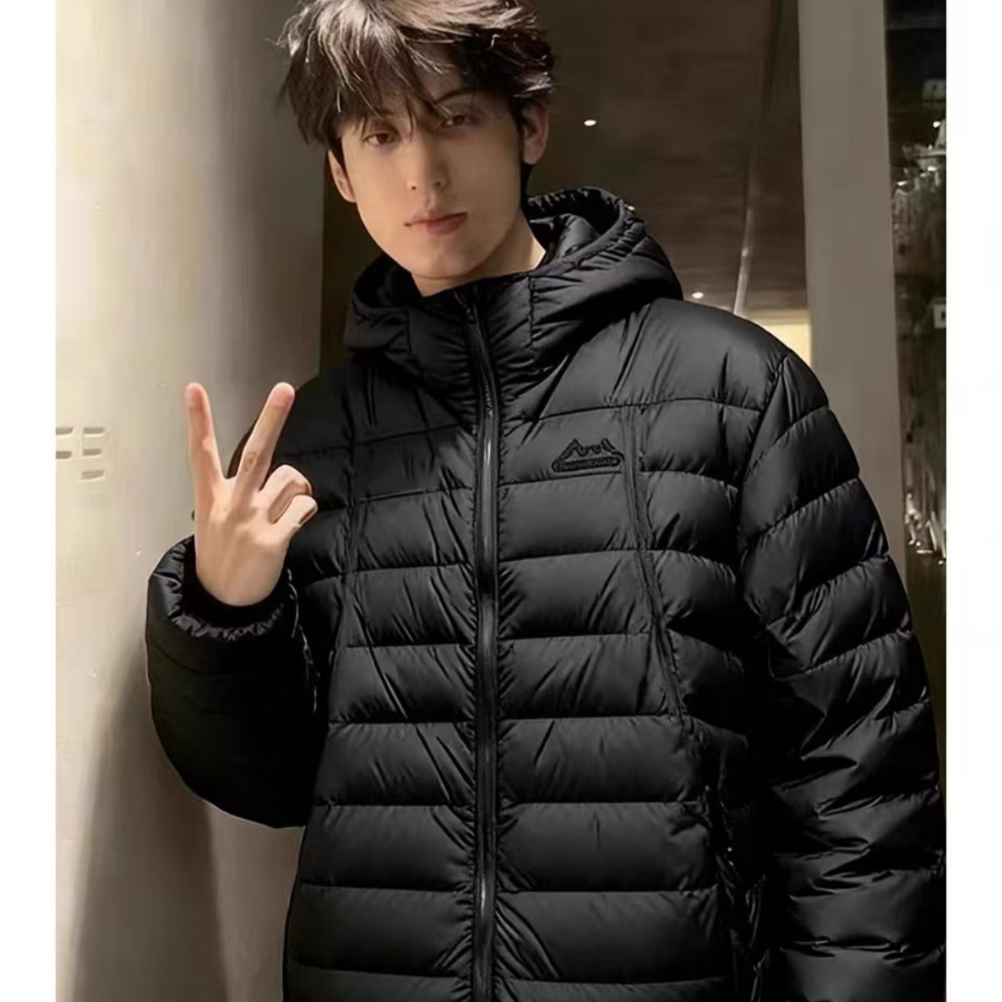 【全场五折】慵懒风立领连帽棉衣