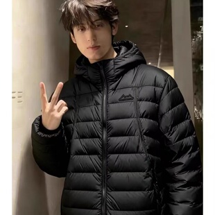 cleanfit排骨轻薄羽绒服棉服男冬慵懒风立领连帽棉衣防寒保暖外套