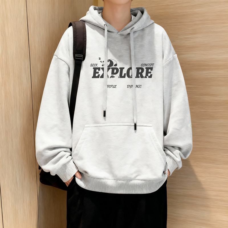 8806*P35风重磅连帽卫衣男春季新款潮牌情侣上衣宽松百搭外套,女装短外套,星座414A-2（原B215-2）