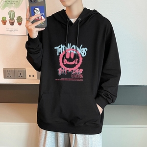 7011*P45秋冬连帽卫衣男潮牌ins港风宽松内搭上衣服纯棉潮流外套,童装衣服搭配图解图片