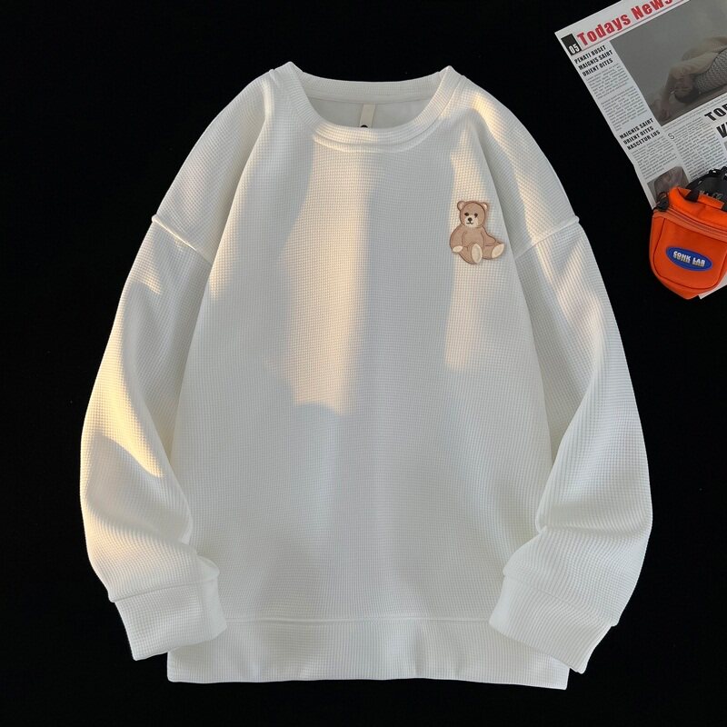 W1021*P28美式vintag卫衣男春秋季宽松华夫格港风上衣潮牌ins外套,男装卫衣,星座414A-2（原B215-2）