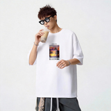 TU04*P20重磅情侣短袖t恤男女夏季潮流痞帅体恤宽松百搭半袖上衣，男装T恤，星座414A-2（原B215-2）