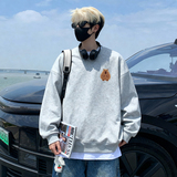 6605*P28美式重磅华棉卫衣男春季新款潮牌圆领打底衫宽松休闲外套，男装T恤，星座414A-2（原B215-2）