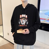 7023*P45秋季纯棉连帽卫衣男套头帽衫春秋款潮牌ins宽松美式外套，男装卫衣，星座414A-2（原B215-2）