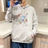 7005*P45港风ins秋季连帽卫衣男纯棉宽松上衣服潮牌百搭男生外套，男装卫衣，星座414A-2（原B215-2）