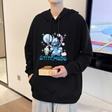7007*P45连帽卫衣男秋季港风宽松纯棉上衣服潮牌ins春秋百搭外套，男装卫衣，星座414A-2（原B215-2）