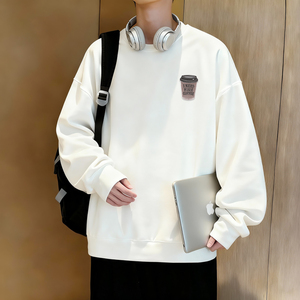 6631*P28美式重磅华棉卫衣男秋季新款潮牌刺绣上衣宽松休闲外套图片
