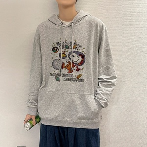 7004*P45NASA联名宇航员连帽卫衣男秋季宽松百搭外套潮牌港风上衣图片