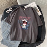 C199*P20NASA联名圆领短袖T恤男港风宽松半袖上衣潮牌ins纯棉体恤，男装T恤，星座414A-2（原B215-2）
