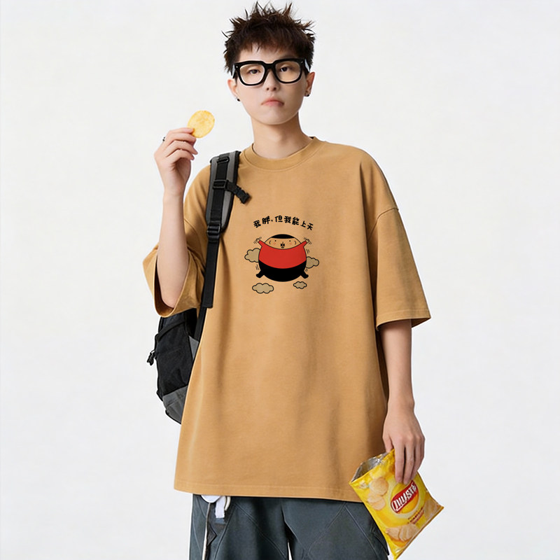 TU05*P20重磅情侣短袖t恤男女夏季潮流痞帅体恤宽松百搭半袖上衣，男装T恤，星座414A-2（原B215-2）