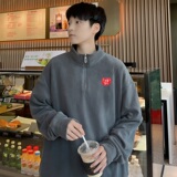 P03*P38潮vintag卫衣男秋季宽松双面摇粒绒上衣潮牌ins港风外套，男装卫衣，星座414A-2（原B215-2）