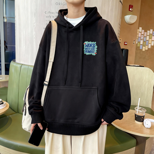 8805*P35美式重磅连帽卫衣男春季新款潮牌刺绣上衣服宽松百搭外套，女装短外套，星座414A-2（原B215-2）