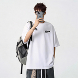 TU02*P20重磅情侣短袖t恤男女夏季潮流痞帅体恤宽松百搭半袖上衣，男装T恤，星座414A-2（原B215-2）