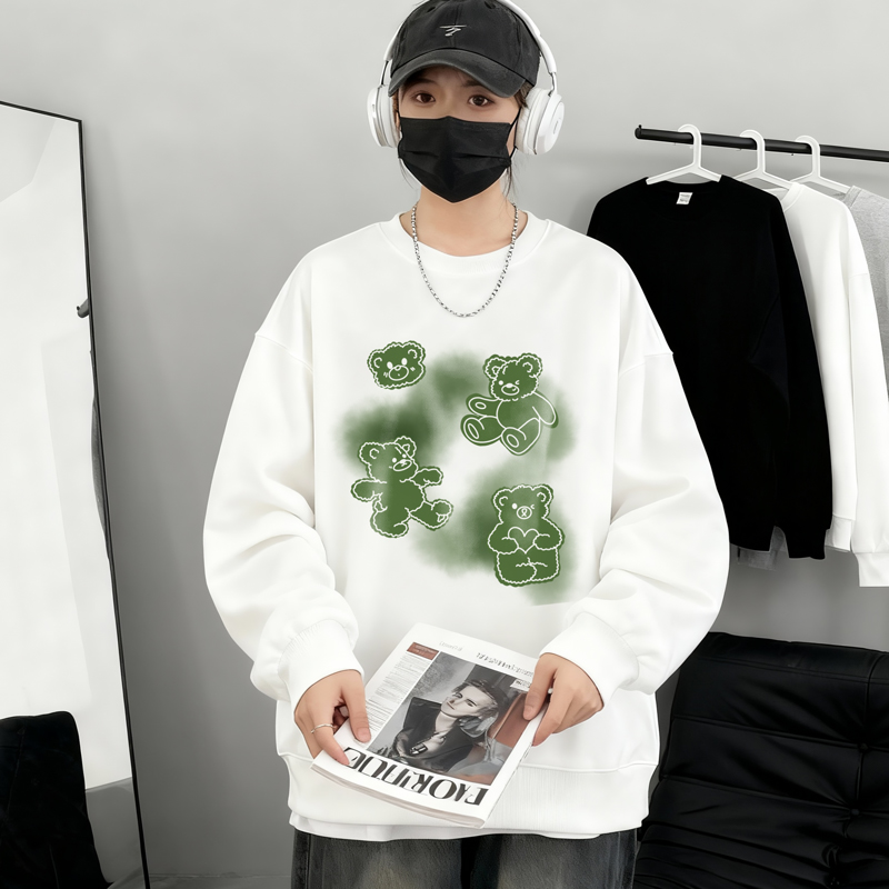 6624*P28美式重磅华棉卫衣男女春季新款圆领百搭上衣宽松休闲外套，女装短外套，星座414A-2（原B215-2）