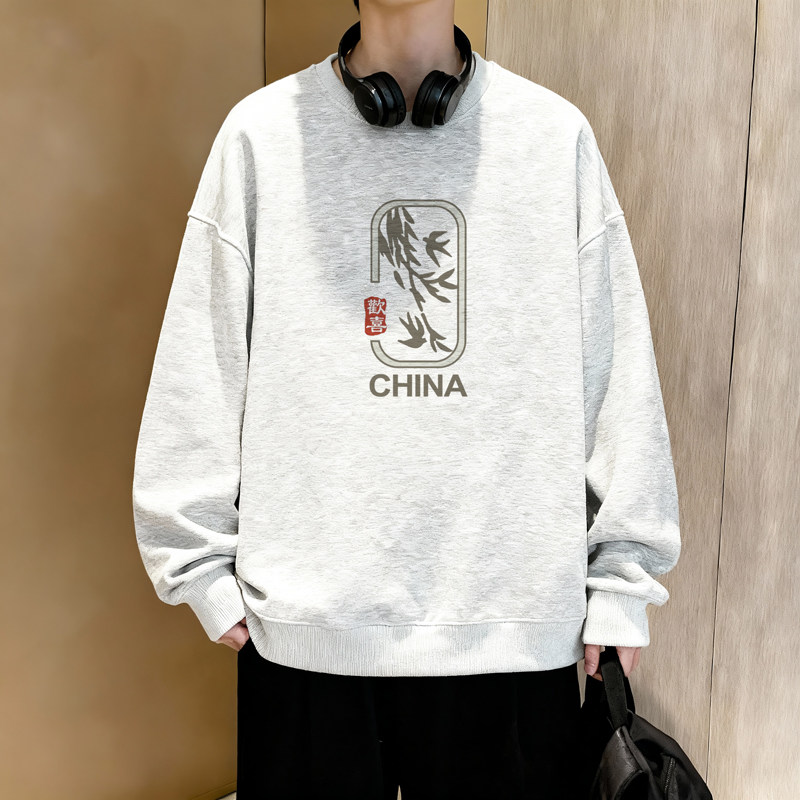6632*P28美式重磅华棉卫衣男秋季新款潮牌百搭上衣宽松休闲外套,女装短外套,星座414A-2（原B215-2）